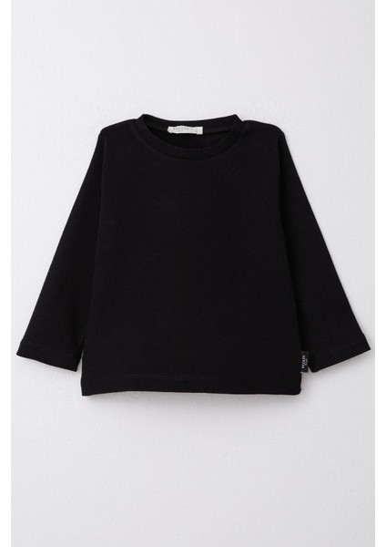 Erkek Çocuk Uzun Kollu Tişört Basic 1-4 Yaş, Siyah modelleri