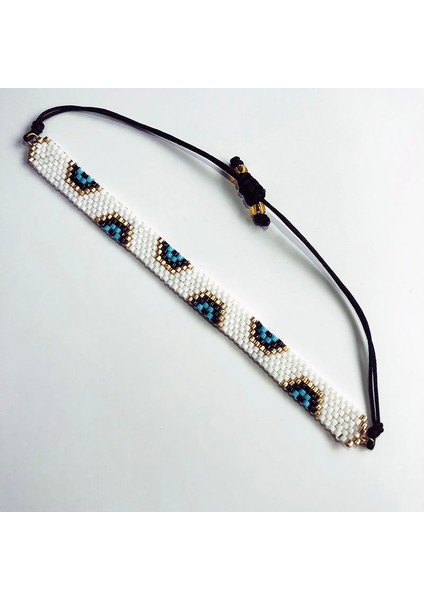 No.1 Boyutu Bluestar Iyukı Bilezik Seti Kadınlar Için Bohem Bilezik Kız Hediye Kristal Takı Boho Tasarım El Yapımı (Yurt Dışından)