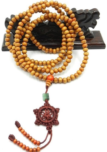 B Tibet Sedefli Budist Buddha Tespih Kolye Bileklik - (Yurt Dışından)