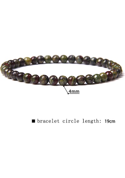 17 cm Tarzı Ejderha Kan Taşı 42 Çeşit Doğal Florit Taş Boncuklu Bilezik Kadın El Yapımı Esnek Bileklik Erkek Kalite A Sodalit Taşlı Pulsera Cilalı Takı (Yurt Dışından)