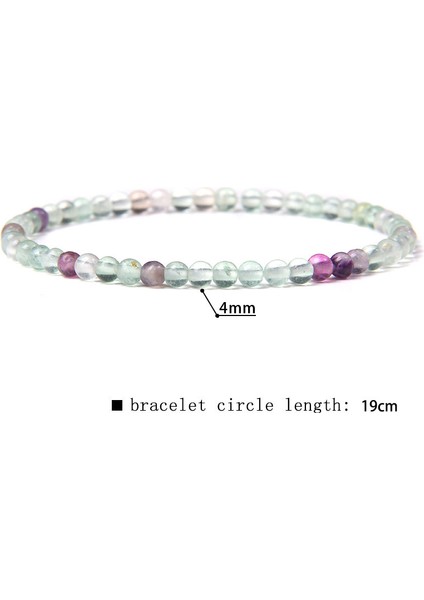 17 cm Tarzı Ejderha Kan Taşı 42 Çeşit Doğal Florit Taş Boncuklu Bilezik Kadın El Yapımı Esnek Bileklik Erkek Kalite A Sodalit Taşlı Pulsera Cilalı Takı (Yurt Dışından)
