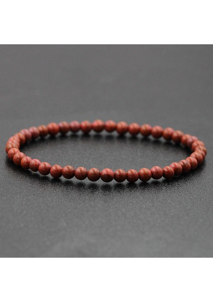 Kırmızı Taş 4mm Doğal Taş Lapis Lazuli Boncuk Gerdirilebilir Bileklik Kaplan Gözü Yuvarlak Boncuklu Bilezik Takı Erkek Kadın Için (Yurt Dışından)