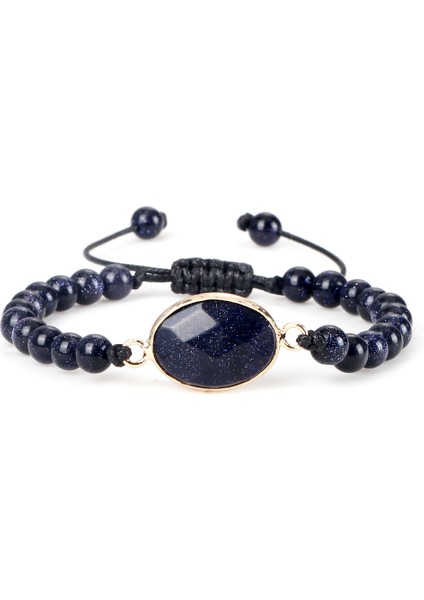 Kumtaşı 1 El Yapımı Doğal Yeşil Malakit Taşı Lav Taşı Bilezik Ayarlanabilir Zincirli Buddha Bileklik Yoga Dua Kadın Erkek Moda Takı Hediye (Yurt Dışından)
