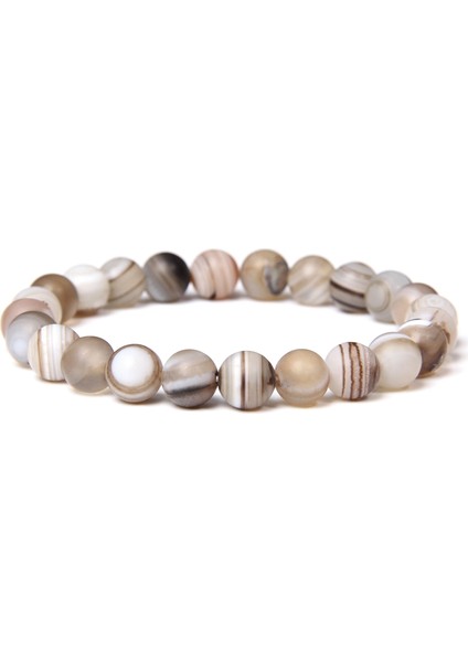 17CM Tarzı 20 Mat Akik Kadınlar ve Erkekler Için Doğal Taş Boncuklu Bilezik 8mm Boncuklu Lava Agates Kuvars Çakra Yoga Bilezikleri Kadınlar Için Takı Hediye (Yurt Dışından)