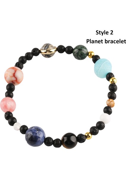 Stil 2 Kadınlar Için El Yapımı Doğal 7 Çakra Taş Boncuklu Bilezik Reiki Şifa Yoga Bileklik Strand Boncuklu Bileklik Erkekler (Yurt Dışından)