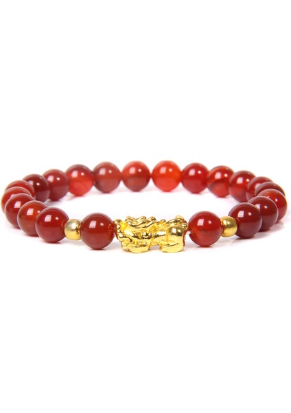 21CM Tarzı 9. Gül Kuvars Kadın Erkek Feng Shui Bileklik Şans Zenginlik Buddha Siyah Obsidyen Taşlı Boncuklu Bileklik Hombre Altın Şanslı Pixiu Bileklik Hediyeler (Yurt Dışından)