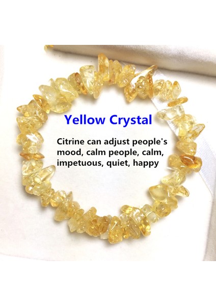 Sarı Kristal Doğal Kristal Taş Bileklik Labradorit Malakit Kristal Pembe Kuvars Yapı Seti Moonstone - El Yapımı Bilezikler (Yurt Dışından)