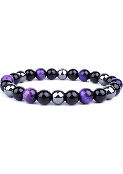 No.31 Tarzı No.21 Boyutu Doğal Kaplan Gözü Boncuk Bilezik Hematit Taşlı Dize Yoga Enerji Bileklik Kadın Erkek Şans Takı Hediye (Yurt Dışından) indirimleri