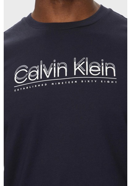Logo Baskılı Pamuklu Regular Fit Bisiklet Yaka T Shirt K10K114149CEF Erkek T Shirt K10K114149 Cef