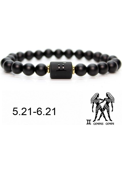 160-170MM Stili No.5 Boyutu Siyah Taş Boncuklu Yıldız Çift Bilezik Erkek Bilezikler Kadınlar Için Pulseras Moda Masculina Hombre Man Mens Takı (Yurt Dışından)