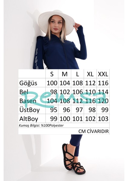 Tam Kapalı Tesettür Mayo 2511 Bahar Lacivert fırsatları