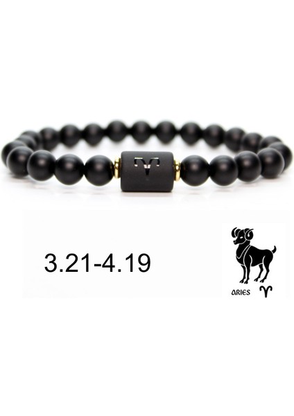 160-170MM Stili No.3 Boyutu Siyah Taş Boncuklu Yıldız Çift Bilezik Erkek Bilezikler Kadınlar Için Pulseras Moda Masculina Hombre Man Mens Takı (Yurt Dışından)