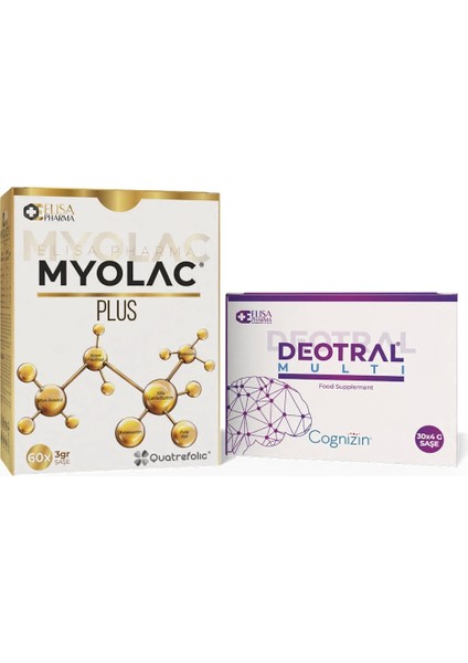 Multi 30 Saşe - Myolac Plus 60 Saşe Takviye Edici Gıda