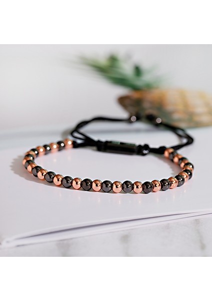 Stil 6 Klasik Erkek Kadın Bilezik 4mm Bakır Boncuklu Şans Bileziği Ayarlanabilir Bilezik Moda Takı Hediye (Yurt Dışından) fırsatları