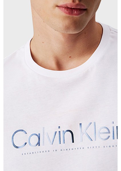 Baskılı Pamuklu Regular Fit Bisiklet Yaka T Shirt K10K114162YAF Erkek T Shirt K10K114162 Yaf