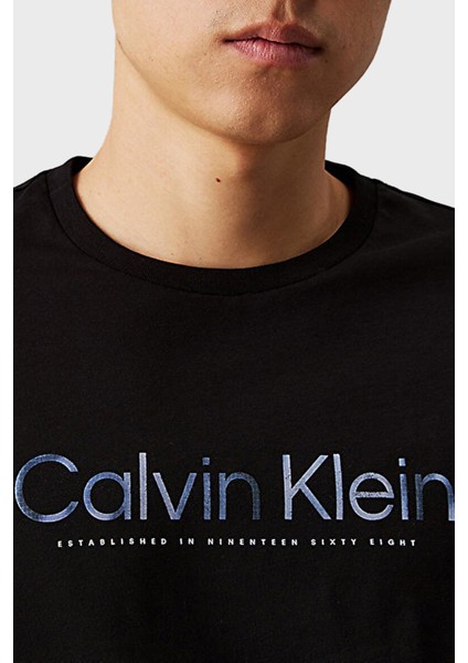 Baskılı Pamuklu Regular Fit Bisiklet Yaka T Shirt K10K114162BEH Erkek T Shirt K10K114162 Beh