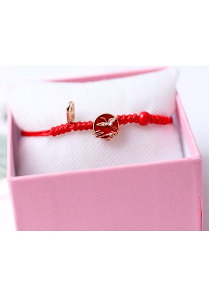 YXH-202012261-2 Zyzq Şanslı Kısmet Kırmızı Karikatür El Kayışı Etnik Örgü Kaplan Kafası Basit Öğrenci Bileklik Kadınlar Için Kişilik Yaratıcı Takı (Yurt Dışından)