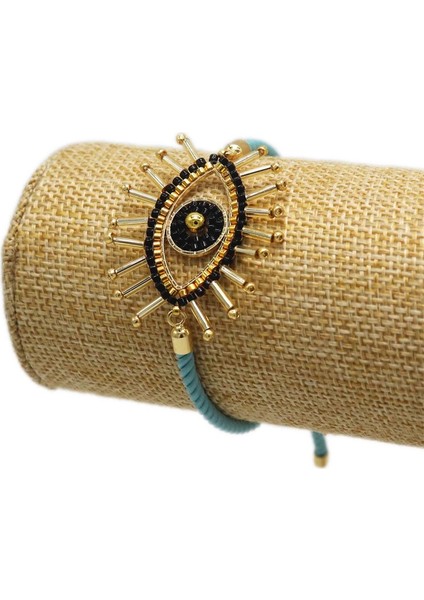 37 Numara Bluestar Iyukı Bilezik Seti Kadınlar Için Bohem Bilezik Kız Hediye Kristal Takı Boho Tasarım El Yapımı (Yurt Dışından)