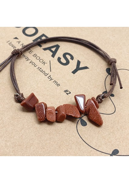 Altınkum Kadınlar Için Momiji Moda Gotik Bilezik Zarif Ayarlanabilir Doğal Taş Bilezik Fransız Romantik Çift Bileziği 2021 (Yurt Dışından)