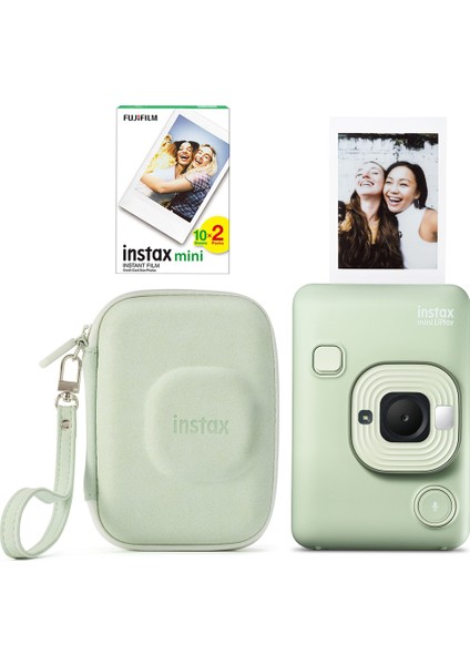 Instax Mini Liplay Fotoğraf Makinesi 20'li Film Çantalı Set