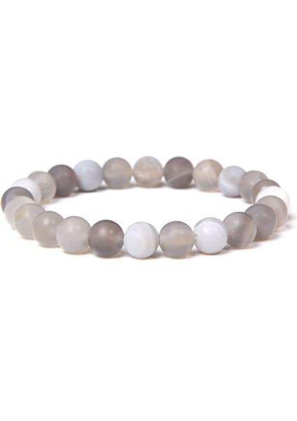 21CM Tarzı 24MAT Akik Kadınlar ve Erkekler Için Doğal Taş Boncuklu Bilezik 8mm Boncuklu Lava Agates Kuvars Çakra Yoga Bilezikleri Kadınlar Için Takı Hediye (Yurt Dışından)