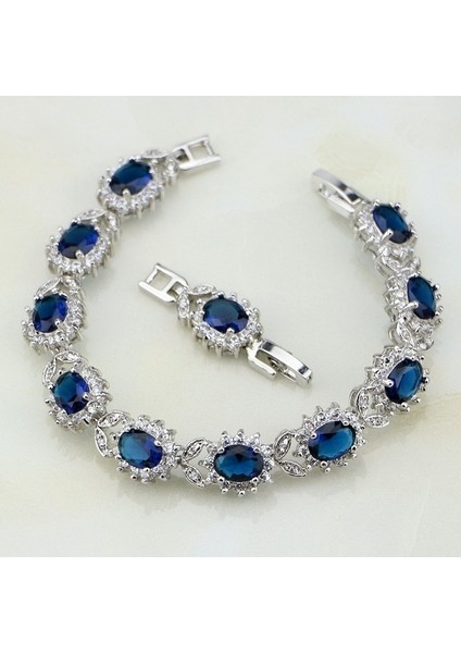 A6578-SIYAH Romantik Moda Parıldayan Renkli Zirkon Bilezik Şık Kadınların Nişan Düğün Takıları (Yurt Dışından) indirimleri