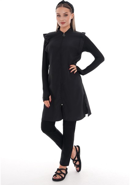 Tam Kapalı Tesettür Mayo 2511 Bahar Siyah fiyatları