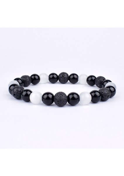 6mm Tarzı No.14 Boyutu Doğal Kaplan Gözü Obsidiyen Hematit Boncuklu Bileklik Erkekler Manyetik Sağlık Koruma Denge Bileklik Kadınlar Şifa Ruh Takı (Yurt Dışından)