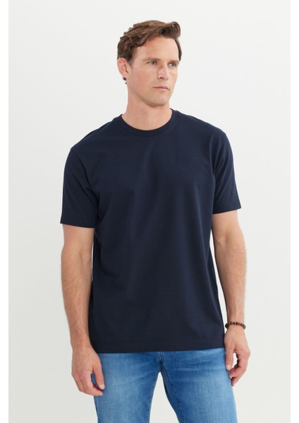 Pamuklu Modern Fit Rahat Kesim Bisiklet Yaka Tişört modelleri