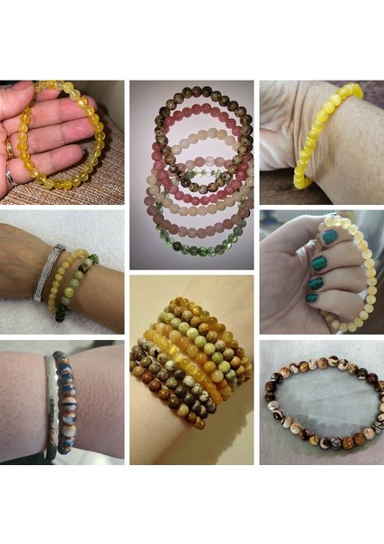 21CM Tarzı 26.yıpranmış Akik Sarı Kahverengi 6mm Doğal Taş Bileklik Kaplan Gözü Bilezikler Erkek ve Kadınlar Için Citrine Jades Zincir Boncuk Bilezikler Meditasyon Takı (Yurt Dışından) modelleri