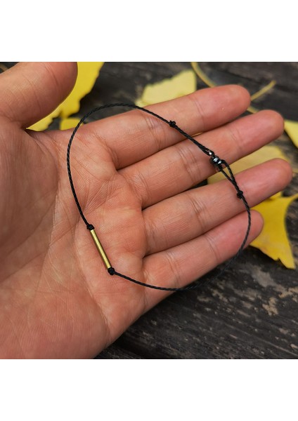 A14 Erkekler Için Tüy Kolyesi Ile Bronz Tüp Bilezik (Yurt Dışından) modelleri