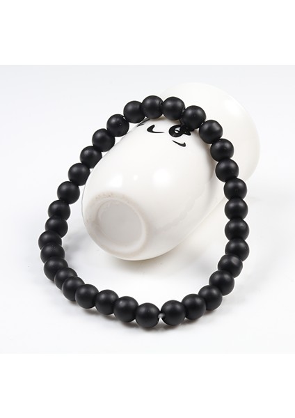 8 mm Lav Buda Siyah Beyaz Doğal Taş Kaya Lav Boncukları Zincir Bilezik Erkek Kadın Tesbih Bilezikler Meditasyon Bilezikler Yoga Takı Hediye (Yurt Dışından) modelleri