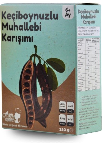 Aşçı Keçiboynuzlu Muhallebi Karışımı (6 Ay) - 250 G modelleri