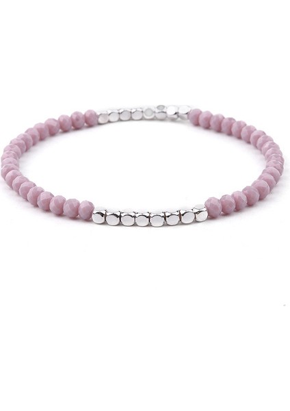 No.9 Boyutu Doreenbeads Doğal Kristal Bileklikler Elastik Ile Ince Boncuklu Bilezik En Iyi Çift Takıları Için 18CM7 Uzunlukta, 1 Parça (Yurt Dışından)