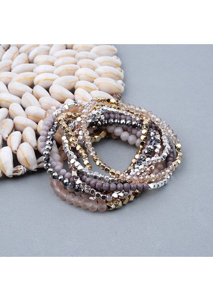 No.9 Boyutu Doreenbeads Doğal Kristal Bileklikler Elastik Ile Ince Boncuklu Bilezik En Iyi Çift Takıları Için 18CM7 Uzunlukta, 1 Parça (Yurt Dışından) modelleri