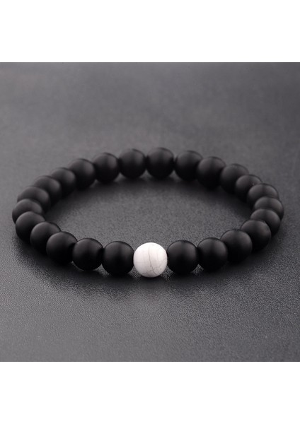 Yeşil Ejderha Çiftler Uzun Mesafe Bileklik Doğal Taş Kırmızı Siyah Yin Yang Boncuklu Bilezikler Erkekler Kadınlar En Iyi Arkadaş Için (Yurt Dışından)