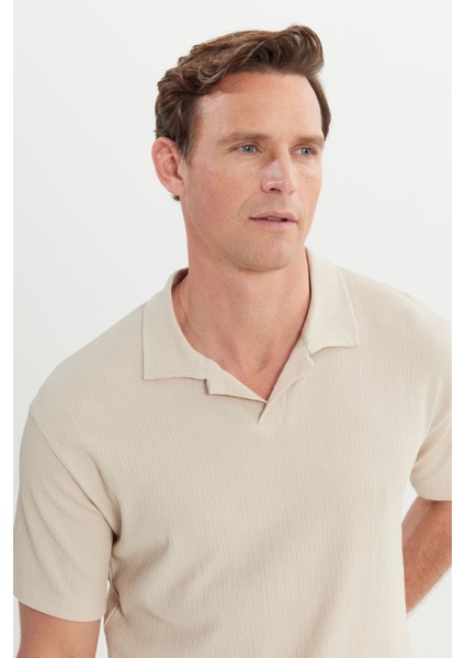 Relax Fit Rahat Kesim Polo Yaka Tişört fırsatları