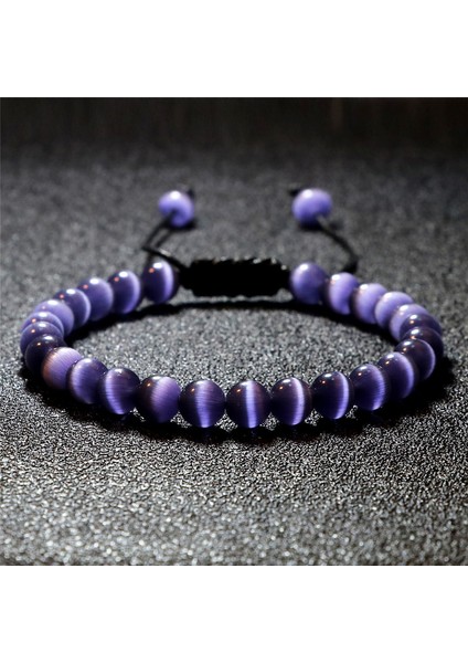 Sarı Kedi Gözü Doğal Kedi Gözü Taşlı Bileklik Yüksek 6mm Boncuklu Şanslar Ayarlanabilir El Yapımı Örgü Bilezikler&bilezikler Kadın Erkek Takılar Için (Yurt Dışından) fiyatları