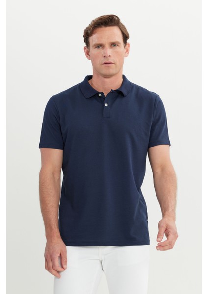 Pamuklu Slim Fit Dar Kesim Polo Yaka Tişört