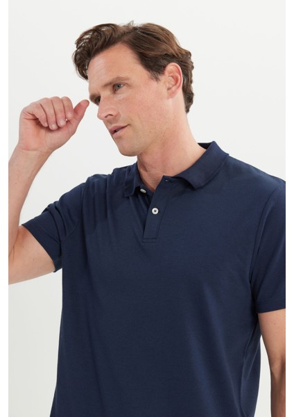 Pamuklu Slim Fit Dar Kesim Polo Yaka Tişört fırsatları
