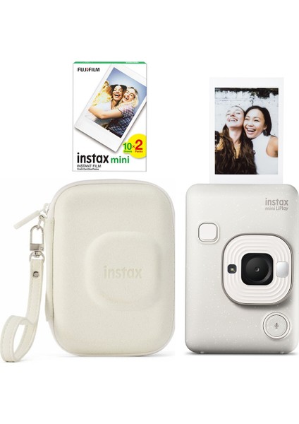 Instax Mini Liplay Fotoğraf Makinesi 20'li Film Çantalı Set