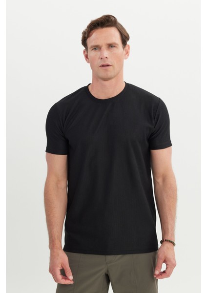 Slim Fit Dar Kesim Bisiklet Yaka Esnek Tişört modelleri