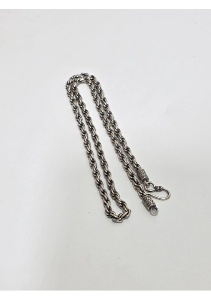 Zincir Motifli 925 Ayar Gümüş Kolye 4,5mm 45,05 Gram fiyatları