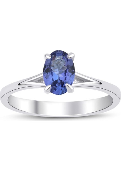 Tanzanite Oval Tektaş Yüzük