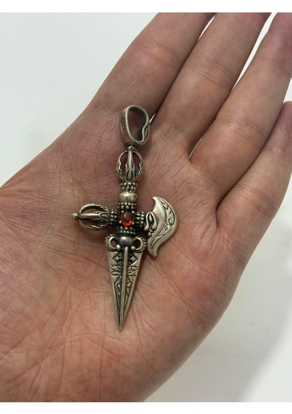 Mırzak Motifli 925 Ayar Gümüş Kolye Ucu 25,3 Gram