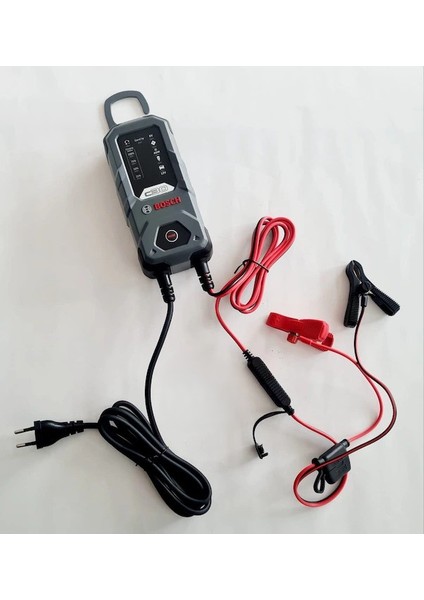 Akü Şarj Cihazı Bosch - 6V 12V Motosiklet Araba Agm Pil Akü