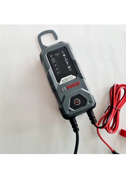 Akü Şarj Cihazı Bosch - 6V 12V Motosiklet Araba Agm Pil Akü