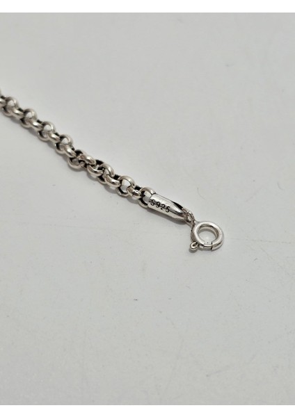 Zincir Motifli 925 Ayar Gümüş Kolye 3,5mm 9,1 Gram fırsatları
