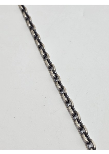 Zincir Motifli 925 Ayar Gümüş Kolye 6mm 46,95 Gram modelleri