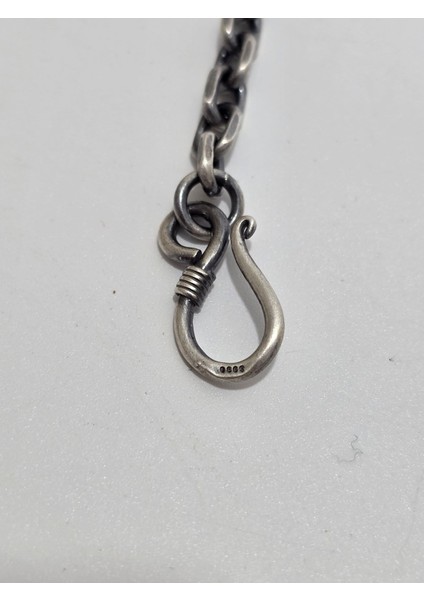 Zincir Motifli 925 Ayar Gümüş Kolye 6mm 46,95 Gram indirimleri